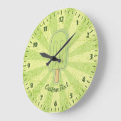 Limoen Ice Cream Stick Clock Grote Klok (Hoek)