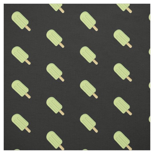 Limoen Ice Cream Stick Pattern Stof (Swatch)