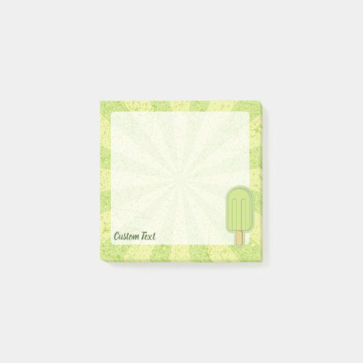 Limoen Ice Cream Stick Post-it® Notes (Voorkant)