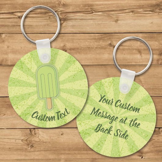 Limoen Ice Cream Stick Sleutelhanger