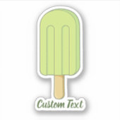 Limoen Ice Cream Stick Sticker (Voorkant)