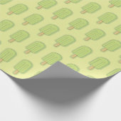Limoen ijsstokje cadeaupapier (Hoek)