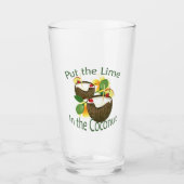 Limoen in de Kokosnoot Glas (Voorkant)