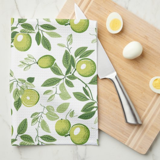 Limoen in de Kokosnoot - Theedoek (Quarter Fold)