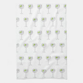 Limoen in een cocktail theedoek (Verticaal)