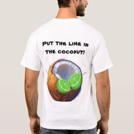 Limoen in het kokosnoot T-shirt