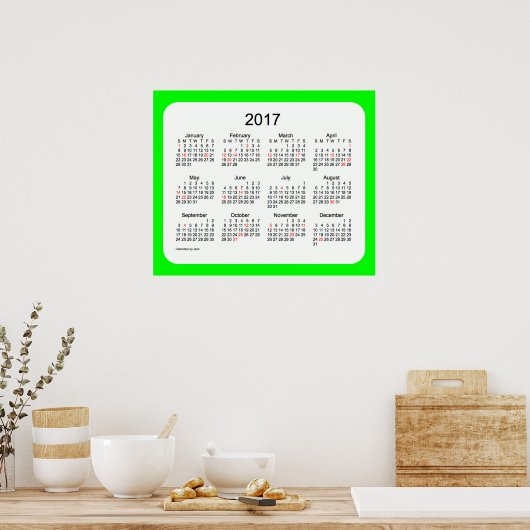 limoen kalender 2017 door Janz Print (Keuken)