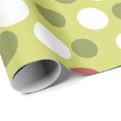 Limoen kerstpapier voor Stippen Cadeaupapier (Rol Hoek)