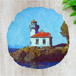 Limoen Kiln Lighthouse op de vrijdaghaven Rond Kussen