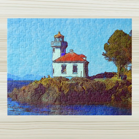 Limoen Kiln Lighthouse Vrijdag Harbour WA Puzzle Legpuzzel