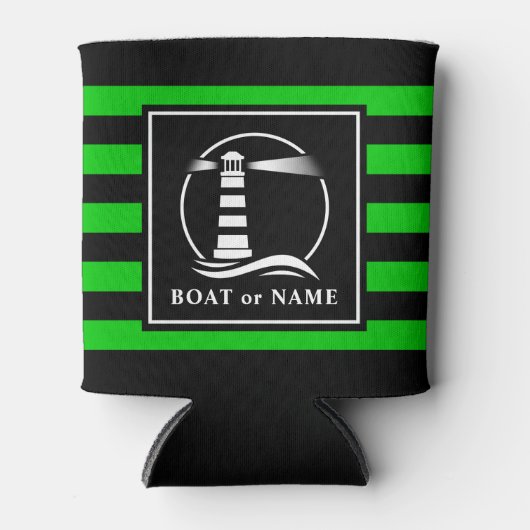 Limoen Klassieke vuurtorenboot of naam Navy gestri Blikjeskoeler (Voorkant)