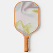 Limoen lavendel sorbet monogram modern gepersonali pickleball paddle (Achterkant)