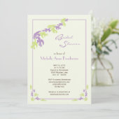 Limoen Lavender Fleur de Lis Modern Vrijgezellenfe Kaart (Staand voorkant)