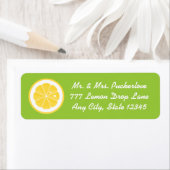 Limoen Lemon Hart Retouradres Labels Stickers (Insitu)