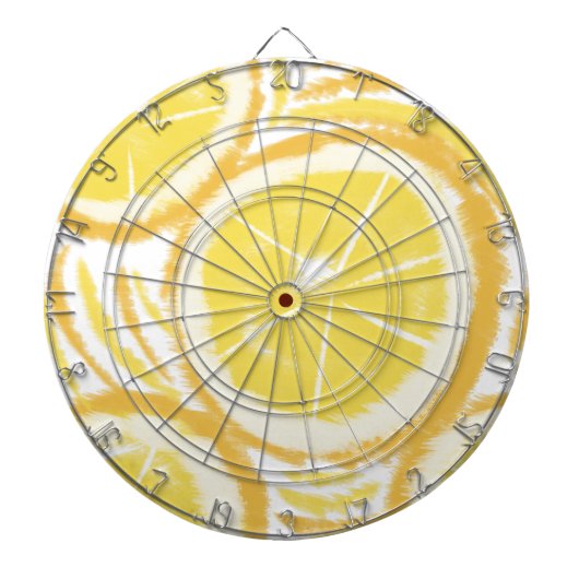 Limoen Lemonade Wervel Tie Dye Patroon Dartbord (Voorkant)