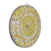 Limoen Lemonade Wervel Tie Dye Patroon Dartbord (Voorkant Links)