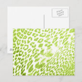Limoen Leopard Print Briefkaart (Voorkant / Achterkant)