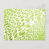 Limoen Leopard Print Briefkaart (Voorkant)