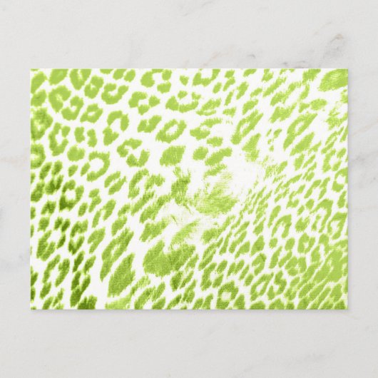 Limoen Leopard Print Briefkaart (Voorkant)