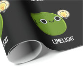 Limoen-light Funny Fruit Limoen Pun Dark BG Cadeaupapier (Rol Hoek)