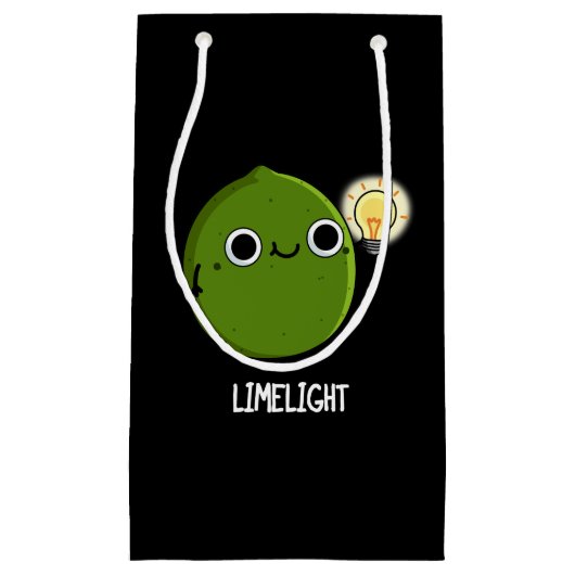 Limoen-light Funny Fruit Limoen Pun Dark BG Klein Cadeauzakje (Voorkant)