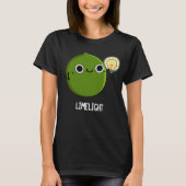Limoen-light Funny Fruit Limoen Pun Dark BG T-shirt (Voorkant)