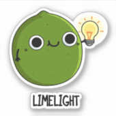 Limoen-light Funny Fruit Limoen Pun Sticker (Voorkant)