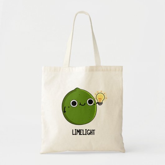 Limoen-light Funny Fruit Limoen Pun Tote Bag (Voorkant)