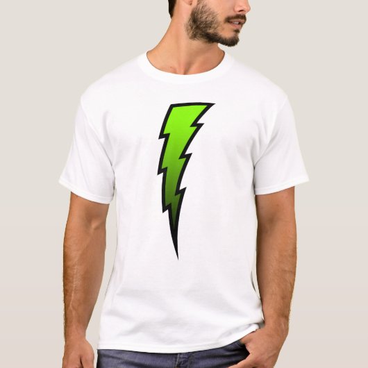 Limoen Lightning Bolt T-shirt (Voorkant)