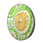 Limoen Lime Limonade Draai Tie Dye Dartbord (Voorkant Rechts)