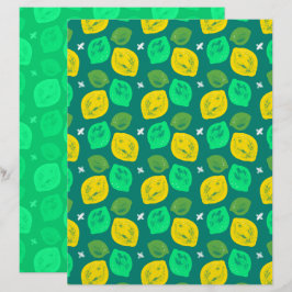 Limoen Lime Scrapbook Papier
