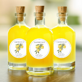 Limoen Limoncello Dank Je Bruids douche favoriet Ronde Sticker