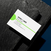 Limoen line White minimalist Visitekaartje