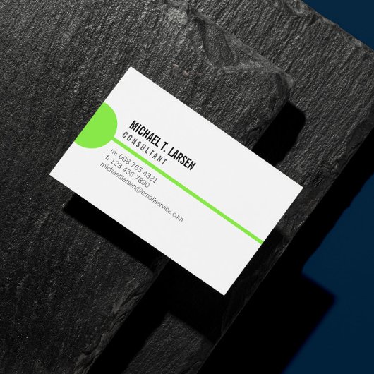 Limoen line White minimalist Visitekaartje