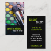 Limoen Make-up Artist Palette Brush Visitekaartje (Voorkant / Achterkant)