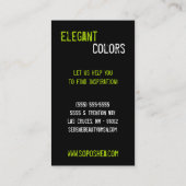 Limoen Make-up Artist Palette Brush Visitekaartje (Achterkant)