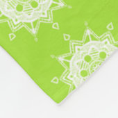 Limoen Mandala Fleece Deken (Hoek)