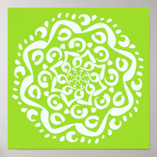 Limoen Mandala Poster