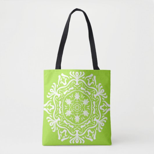 Limoen Mandala Tote Bag (Voorkant)