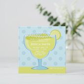 Limoen Margarita Birthday Kaart (Staand voorkant)