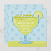 Limoen Margarita Birthday Kaart (Voorkant / Achterkant)