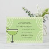 Limoen Margarita Vrijgezellenfeest Kaart (Staand voorkant)