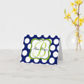 Limoen & Marine Notecards Kaart (Gele Bloem)