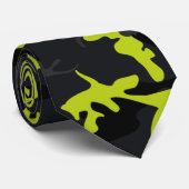 Limoen markeert Camo Stropdas (Opgerold)