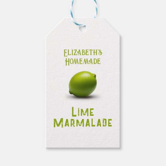Limoen Marmalade Cadeaulabel (Voorkant)