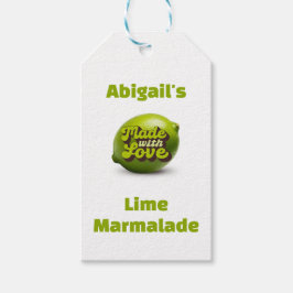 Limoen Marmalade Cadeaulabel