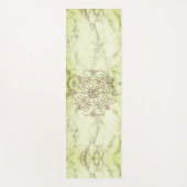Limoen Marmer Mandala Gem Yogamat (Voorkant)