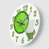 Limoen Martini Drink Design Bar Kitchen Wall Clock Grote Klok (Hoek)