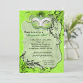 Limoen Masquerade Ball Mask Costume Halloween Part Kaart (Staand voorkant)