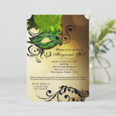 Limoen Masquerade Ball Mask Costume Halloween Part Kaart (Staand voorkant)